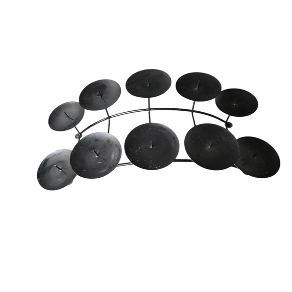 Wrought Iron Tiered Candle Holder Display - Holds 10 candles - Picture 3 of 3